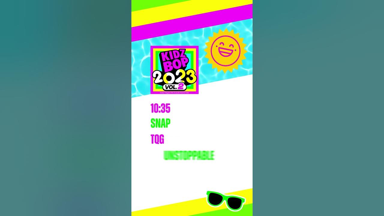 Check out the track list for our new album: #KIDZBOP2023Vol2! 💿⁣ Link in description for more info!
