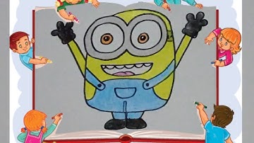 HOW TO DRAW BOB THE MINION | DESPICABLE ME | EASY DRAWING STEP BY STEP TUTORIAL