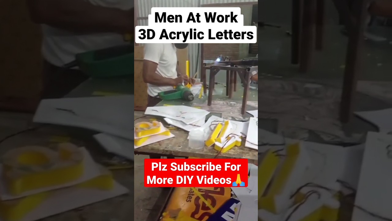 How to make 3d acrylic letters.3d acrylic letters diy video. 