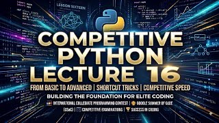 Competitive python Doubt session on competitive Python questions