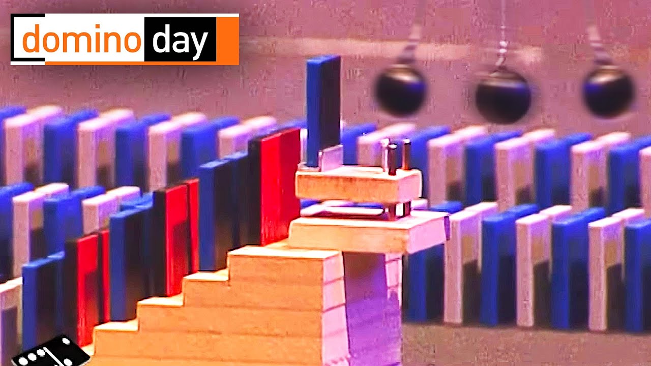 DOMINO DAY - Record du monde de Domino ? Denis Brogniart & Dave - Émission Intégrale - 01-02 - EDL