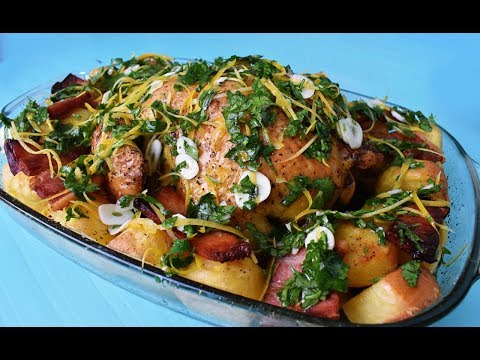 სადღესასწაულო ქათამი ლიმონით და ბაზილიკით / sadgesaswaulo qatami limonit da bazilikit