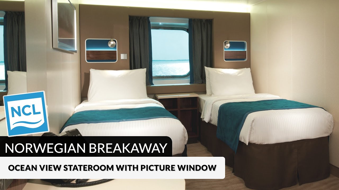 NCL Breakaway Oceanview Stateroom With Picture Window Tour Review NCL Breakaway Oceanview Stateroom With Picture Window Tour Review