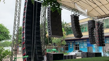 Line array setting in T.I Audio before shipping