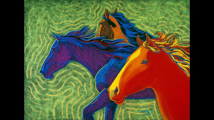 Wild Mustangs - by artist Cynthia Sampson