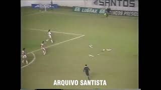 SERGINHO CHULAPA MANDA UMA BOMBA NA TRAVE NO 2º TEMPO DE SANTOS 1X0 SAO PAULO BRASILEIRO 1990
