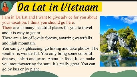 Learn English through  - Da Lat In VietNam - Level 1
