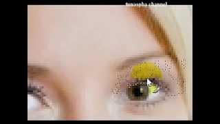 How to apply fake eyelashes - Gimp Photo Editor Tutorial screenshot 5