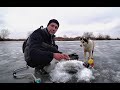Рыбалка с ДРУГОМ. Как  я ловлю ЖИВЦА зимой.