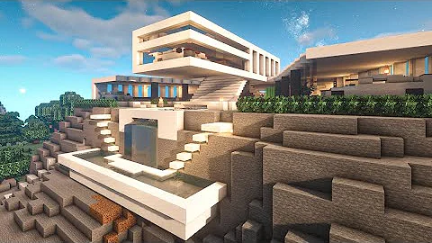 マイクラ大豪邸 簡単なモダンハウスのつくりかた