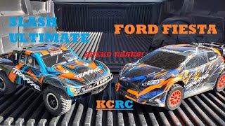 KCRC | Traxxas Ford Fiesta VXL - 4x4 Slash Ultimate | Included (opt) high speed gearing speed tests!