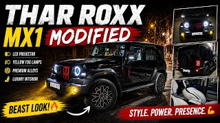 Modified Thar Roxx 2026 | Thar Roxx Mx1 to Ax7L 🤩 Thar Roxx modification with Price