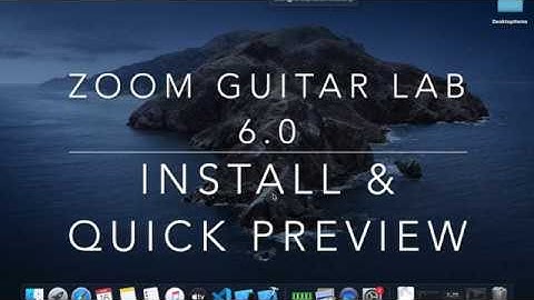 Zoom Guitar Lab 6.0 install & quick preview on macOS Catalina (with G1X Four)