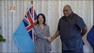 Fiji&#39;s President receives a courtesy call from Federal Foreign Minister of the Republic of Germany