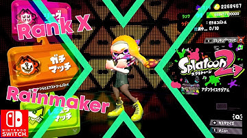 Splatoon 2 Rainmaker Rank X Custom Explosher Kensa .52 Gal Octobrush E-liter 4K Scope Aerospray MG