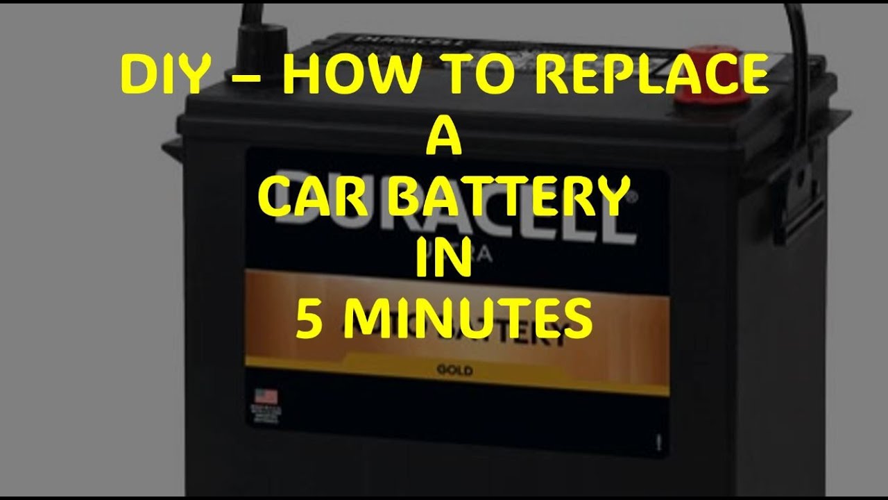 How to replace a car battery in less than 5 minutes - YouTube