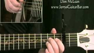 How To Play Don McLean Castles in the Air intro only chords