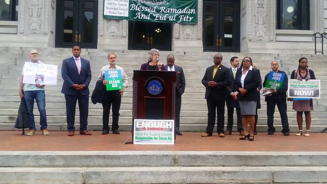 Clean & Healthy Ports Rally in Newark - Amy Goldsmith, Chair of Coalition for Healthy Ports