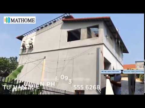 Video Thi công tấm GẠCH MÁT(GACHMAT) chống nóng tường hướng... - youtube