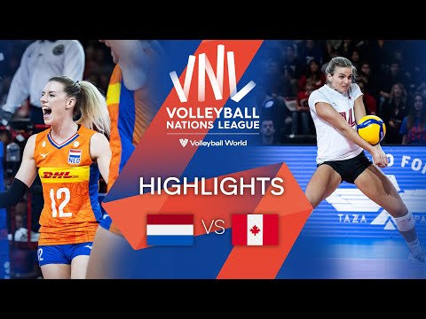 Netherlands vs. Canada - FIVB Volleyball Nations League - Women - Match Highlights, 03/07/2022
