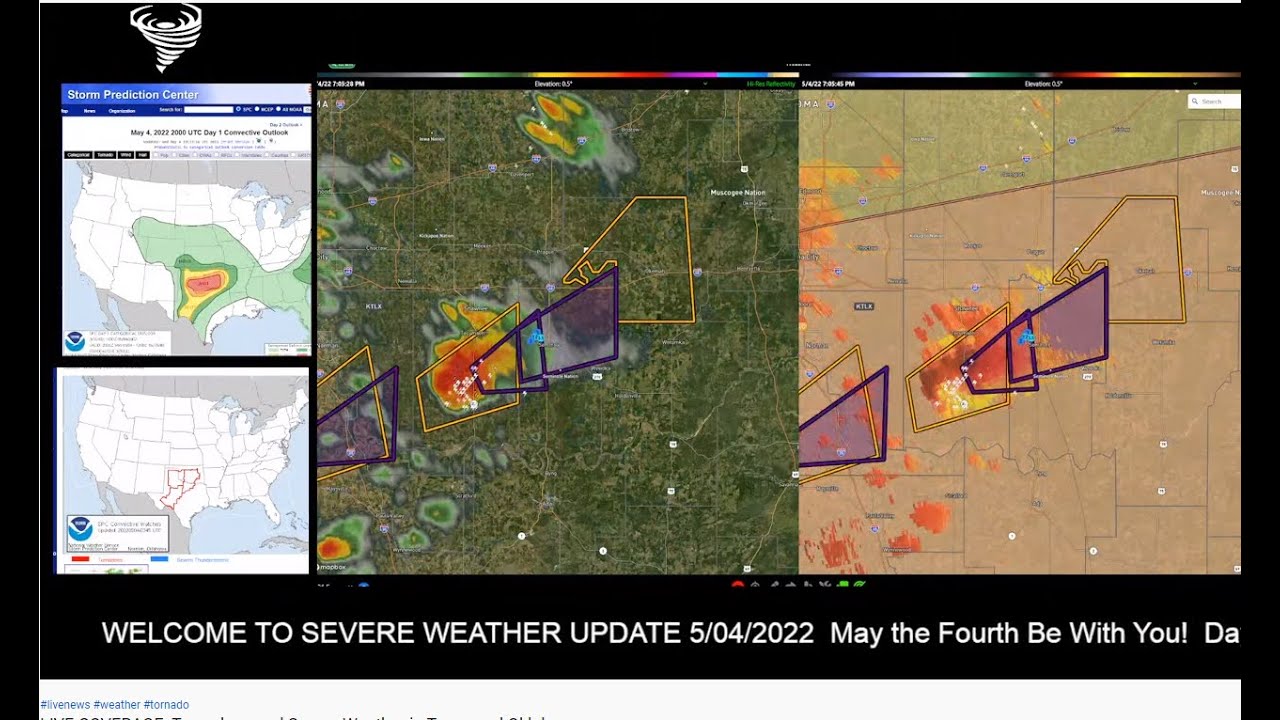 LIVE COVERAGE: Tornadoes and Severe Weather in Texas and Oklahoma - YouTube