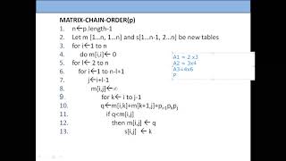 Matrix Chain Order | Algorithm Analysis | Data Structure | Dynamic Programming