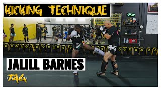 Muay Thai Kicking Technique - Off the Center Line with Jalill Barnes
