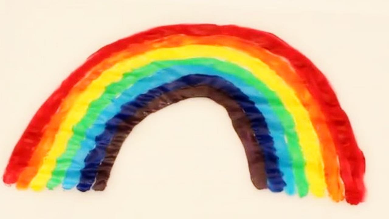 How to make a Wax Paper Rainbow - YouTube