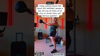 100 kettlebell swings a day #kettlebell #kettlebellworkout screenshot 5