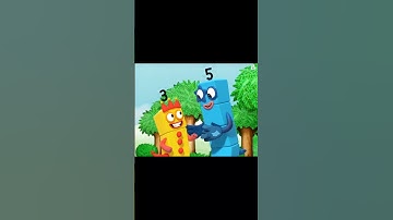 Numberblock 3 and 5 AI #numberblocks #ai #capcut #shorts #artificialintelligence