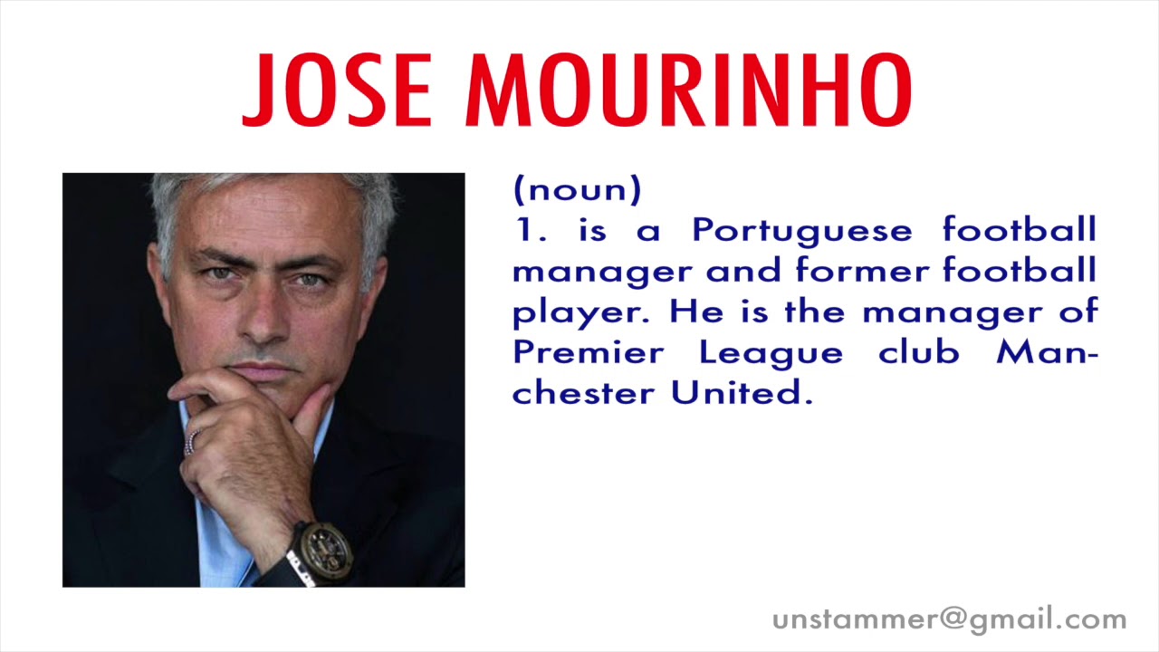 How to Pronounce Jose Mourinho YouTube