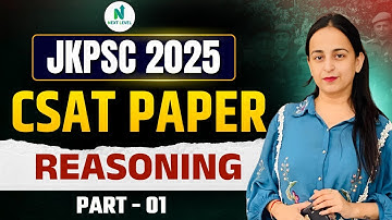 JKPSC 2025 | CSAT Paper – Reasoning | Part-1 | By Binny Ma