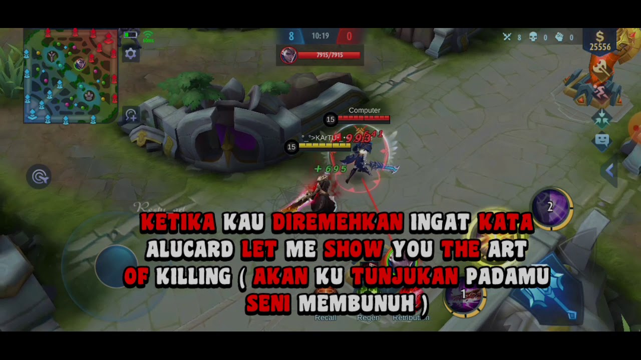 Story Wa Kata Kata Alucard Hero Mobile Legends Youtube