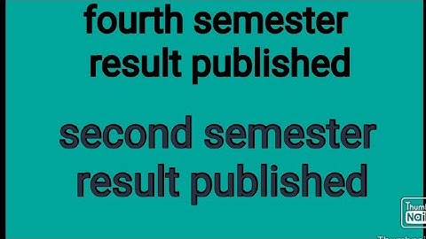 Calicut university fourth sem exam result published