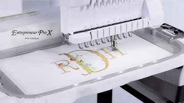 PR1055X - My Design Center 04 - Creating a stippling design around the embroidery pattern