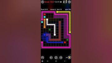 How To Solve Flow Free 12x15 Mega Mania Pack Level 103 Board Walk Through Solution Walkthrough