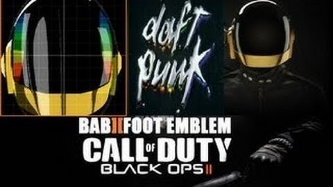 Black Ops 2: Daft Punk Emblem - BO2 Emblem Editor / Creator Tutorials [EPISODE 119]
