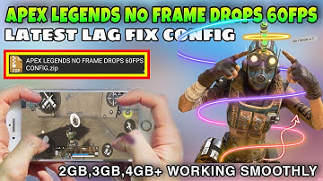 Apex Legends Mobile 60FPS Config | No Frame Drops | Apex Legends Lag Fix All Lowend Device