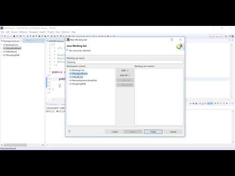 11  Eclipse   WorkingSet