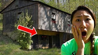 EXPLORING HAUNTED ABANDONED HOUSE!! (HAUNTED FOREST) 