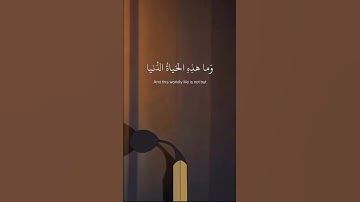(وَمَا هَٰذِهِ الْحَيَاةُ الدُّنْيَا إِلَّا لَهْوٌ وَلَعِبٌ ۚ) ياسر الدوسري سورة العنكبوت #ارح_قلبك