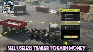 How to sell a Trailer in Snow Runner