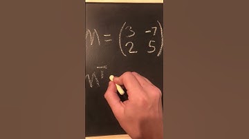 Finding the transpose of a 2x2 matrix