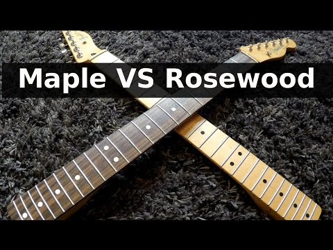 Vídeo: Diferença Entre Rosewood E Maple Para Guitarras