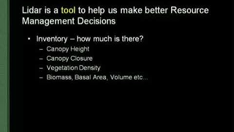 Biomass estimation using LiDAR