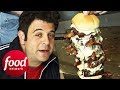 Can Adam Out-Eat His Competitor During The 5 Lb Eagle Challenge? | Man v Food