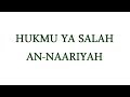 20 Hukmu Ya Salah An Naariyah