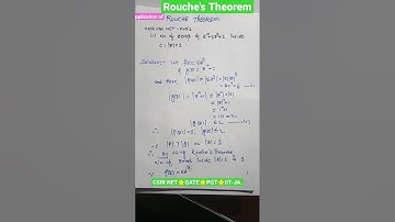 Rouche Theorem🌟 CSIR NET 🌟 GATE 🌟 IIT-JAM 🌟 PGT