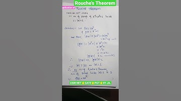 Rouche Theorem🌟 CSIR NET 🌟 GATE 🌟 IIT-JAM 🌟 PGT