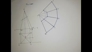 Development of a truncated square pyramid Example 1